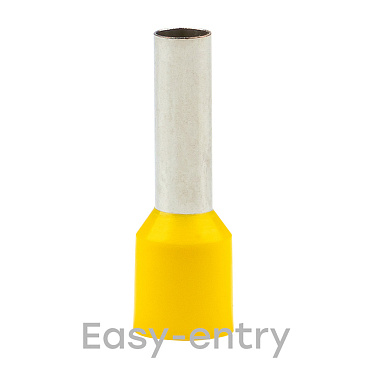 Наконечник штыревой втулочный изолированный EKF PROxima НШВИ 12 мм х 6 кв. мм (50 шт.)