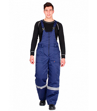 Полукомбинезон рабочий утепленный Delta Plus Экспертный-Люкс 56-58 рост 182-188 см синий