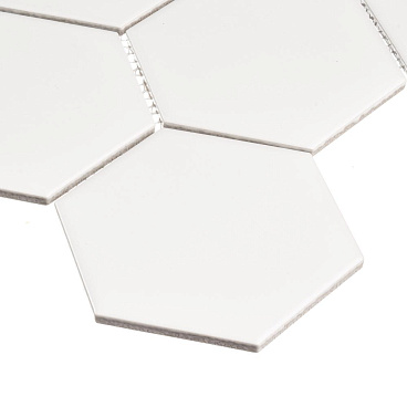 Мозаика Starmosaic Hexagon big белая керамическая 295х256х6 мм матовая