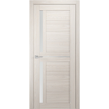 Дверь межкомнатная Квадро 11 700х2000 мм финишпленка ясень арктический со стеклом