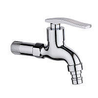 Кран для холодной воды водоразборный РМС нержавеющая сталь однорычажный (SL79-270)