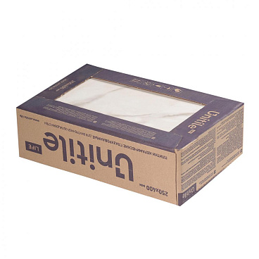 Плитка облицовочная Unitile Фиеста белая 1 400x250x8 мм (14 шт.=1,4 кв.м)