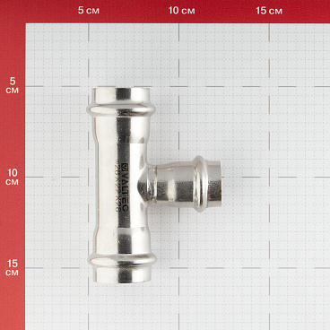Тройник Valtec (VTi.931.I.282228) 28 х 22 х 28 мм нержавеющая сталь