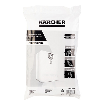 Мешок для пылесоса Karcher 30 л к модели NT 30/1 флис (5 шт.) (2.889-154.0)