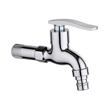 Кран для холодной воды водоразборный РМС нержавеющая сталь однорычажный (SL79-270)