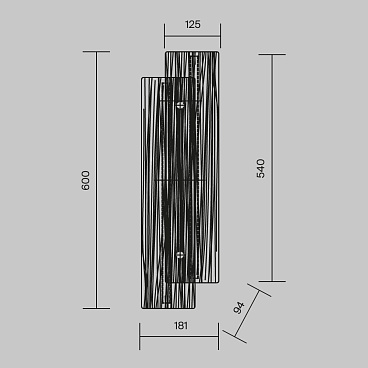 Настенный светильник (бра) Maytoni MOD439WL-L10BSK