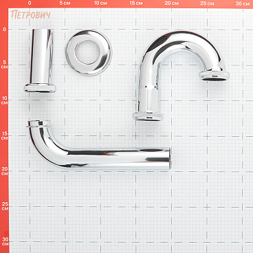 Сифон для раковины Tokito 1 1/4х45 мм без выпуска с соединением 32 мм хром (TOK-SHI-S32CH)