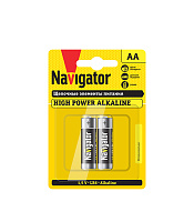 Батарейка Navigator АА пальчиковая LR6 1,5 В (2 шт.)