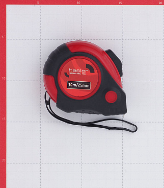 Рулетка Hesler с автостопом 10 м x 25 мм