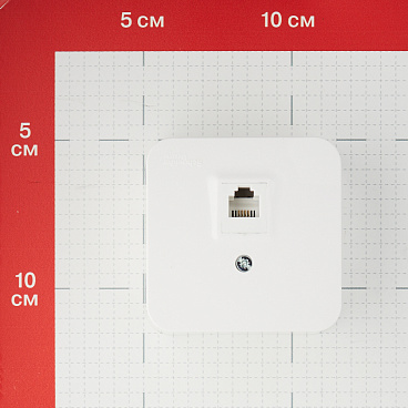 Розетка телефонная Systeme Electric Blanca накладная белая (BLNIA011001)